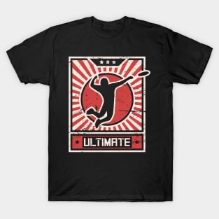 ULTIMATE Frisbee | Propaganda Poster T-Shirt